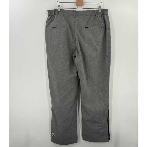 Linksoul XL Gray Heather Hybrid Pants Performance Stretch Zip Ankle Golf Travel - Picture 2 of 14